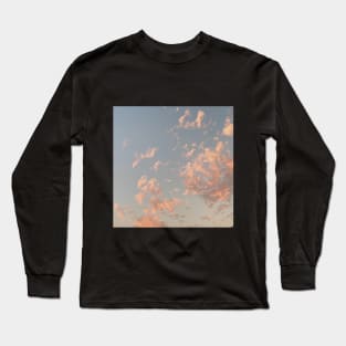 Pink clouds in the summer Long Sleeve T-Shirt